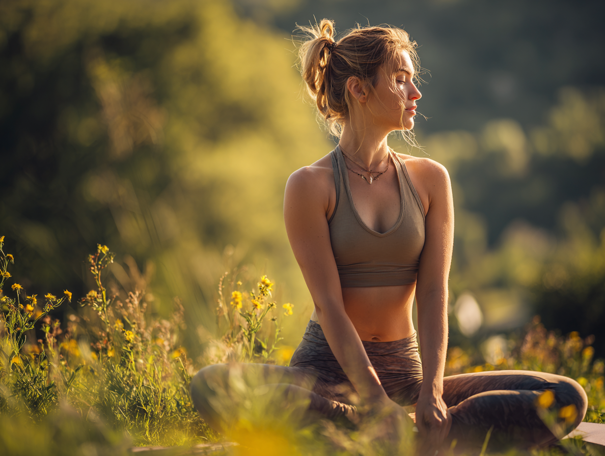 Спокійна йога практика в студії
